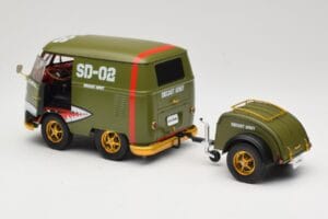 Volkswagen Kool Kombi Army Fighter Green Solido 1:18 S1810901 Μέταλλο - εικόνα 5 από 8