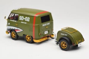 Volkswagen Kool Kombi Army Fighter Green Solido 1:18 S1810901 Μέταλλο - εικόνα 7 από 8