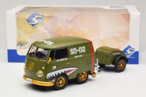 Volkswagen Kool Kombi Army Fighter Green Solido 1:18 S1810901 Μέταλλο - εικόνα 8 από 8