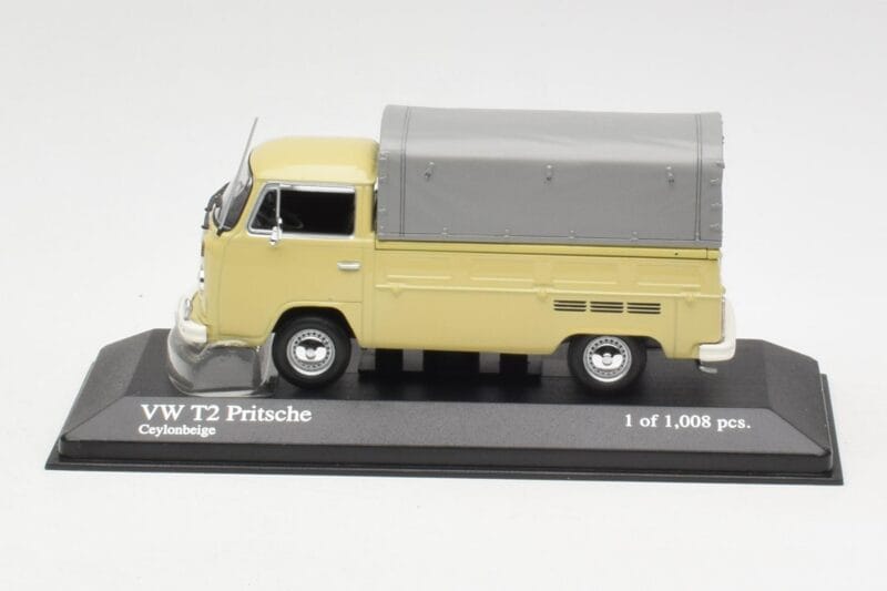 Volkswagen T2 Flatbed Μπεζ Minichamps 1:43 400053204 Μέταλλο