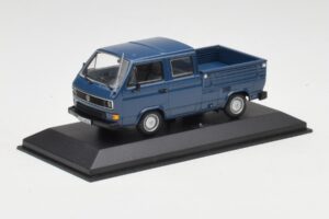 Volkswagen T3 Double Cab Flatbed Μπλε Minichamps 1:43 400055260 Μέταλλο - εικόνα 3 από 4