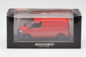 Volkswagen T5 Φορτηγό Παράδοσης Κόκκινο & Μαύρες Ζάντες Minichamps 1:43 400052260-B Μέταλλο - εικόνα 4 από 4