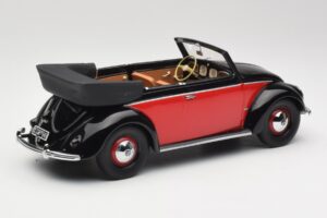 Volkswagen Beetle Καμπριολέ Μαύρο & Κόκκινο Minichamps 1:18 107054132 Ρητίνη - εικόνα 2 από 6