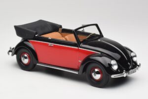 Volkswagen Beetle Καμπριολέ Μαύρο & Κόκκινο Minichamps 1:18 107054132 Ρητίνη - εικόνα 4 από 6