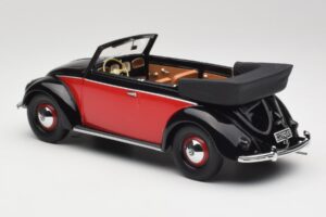 Volkswagen Beetle Καμπριολέ Μαύρο & Κόκκινο Minichamps 1:18 107054132 Ρητίνη - εικόνα 5 από 6