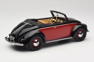Volkswagen Beetle Hebmuller Καμπριολέ Μαύρο & Κόκκινο Minichamps 1:18 107054230 Ρητίνη - εικόνα 2 από 6