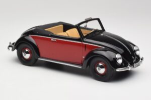 Volkswagen Beetle Hebmuller Καμπριολέ Μαύρο & Κόκκινο Minichamps 1:18 107054230 Ρητίνη - εικόνα 4 από 6