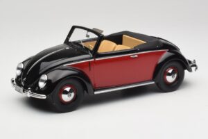 Volkswagen Beetle Hebmuller Καμπριολέ Μαύρο & Κόκκινο Minichamps 1:18 107054230 Ρητίνη