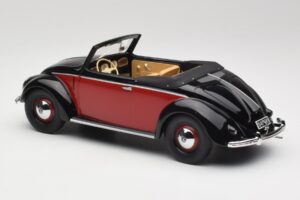 Volkswagen Beetle Hebmuller Καμπριολέ Μαύρο & Κόκκινο Minichamps 1:18 107054230 Ρητίνη - εικόνα 5 από 6