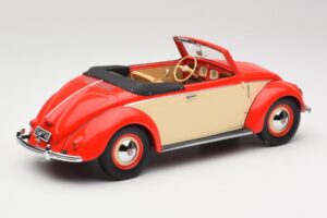 Volkswagen Beetle Hebmuller Καμπριολέ Κόκκινο & Κρεμ Minichamps 1:18 107054231 Ρητίνη - εικόνα 2 από 6