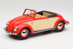 Volkswagen Beetle Hebmuller Καμπριολέ Κόκκινο & Κρεμ Minichamps 1:18 107054231 Ρητίνη