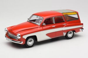 Wartburg 311 Camping Deluxe Κόκκινο Λευκό BoS Models 1:18 BOS037 Ρητίνη