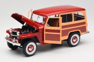 Willys Jeep Station Wagon Κόκκινο Road Signature 1:18 92858 Μέταλλο - εικόνα 2 από 8