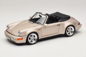 Porsche 911 964 Turbo Look Καμπριολέ Zermatt Silver Norev 1:18 187140 Μέταλλο