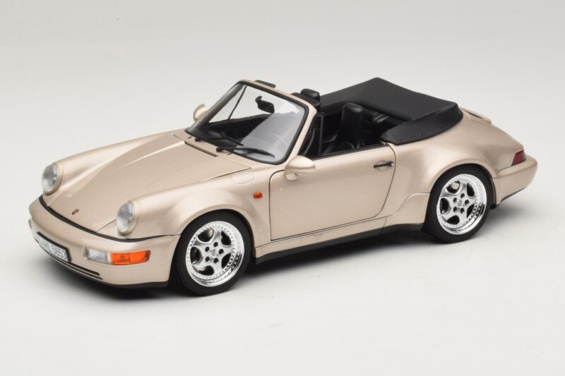 Porsche 911 964 Turbo Look Καμπριολέ Zermatt Silver Norev 1:18 187140 Μέταλλο