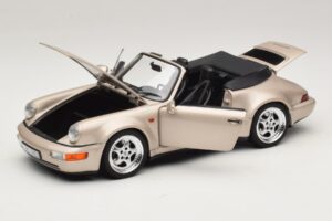 Porsche 911 964 Turbo Look Καμπριολέ Zermatt Silver Norev 1:18 187140 Μέταλλο - εικόνα 2 από 8