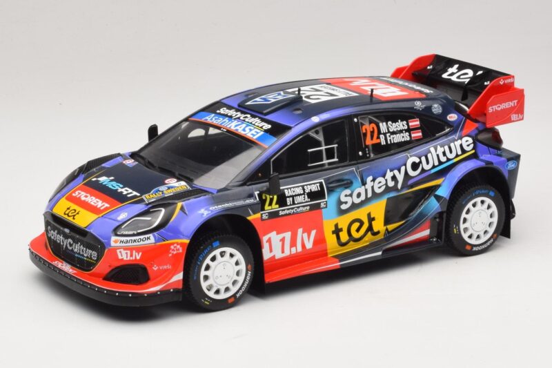 Ford Puma Rally1 #22 M. Sesks / R. Francis Rally Sweden 2025 IXO 1:18 18RMC240 Μέταλλο