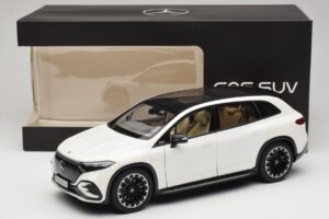 Mercedes EQS SUV X296 Manufaktur Diamond White NZG 1:18 B66960590 Μέταλλο - εικόνα 8 από 8
