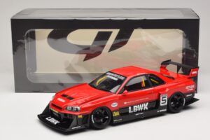 Nissan Skyline ER34 LB Super Silhouette Active Red GT Spirit 1:18 GT570 Ρητίνη - εικόνα 6 από 6
