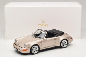 Porsche 911 964 Turbo Look Καμπριολέ Zermatt Silver Norev 1:18 187140 Μέταλλο - εικόνα 8 από 8