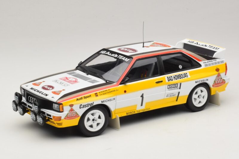 Audi Quattro #1 W. Rohrl / C. Geistdorfer Rally Monte Carlo Winner 1984 Minichamps 1:18 A5-5894 Μέταλλο