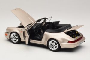 Porsche 911 964 Turbo Look Καμπριολέ Zermatt Silver Norev 1:18 187140 Μέταλλο - εικόνα 5 από 8