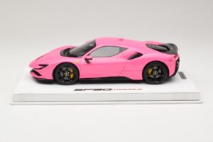 Ferrari SF90 Pack Fiorano Γυαλιστερό Qatar Pink BBR 1:18 RACELINE137 Ρητίνη - εικόνα 3 από 7