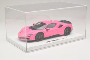 Ferrari SF90 Pack Fiorano Γυαλιστερό Qatar Pink BBR 1:18 RACELINE137 Ρητίνη - εικόνα 6 από 7