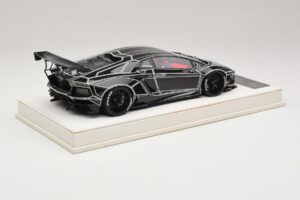 Lamborghini Aventador Liberty Walk TRON Λαμπερό Μαύρο JUC 1:18 J32-14 Ρητίνη - εικόνα 2 από 7