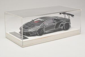Lamborghini Aventador Liberty Walk TRON Λαμπερό Μαύρο JUC 1:18 J32-14 Ρητίνη - εικόνα 6 από 7