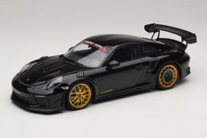 Porsche 911 992 GT3 RS Manthey Racing Μαύρο με Χρυσές Ζάντες Minichamps 1:18 MR-911-GT3RS-1804 Μέταλλο