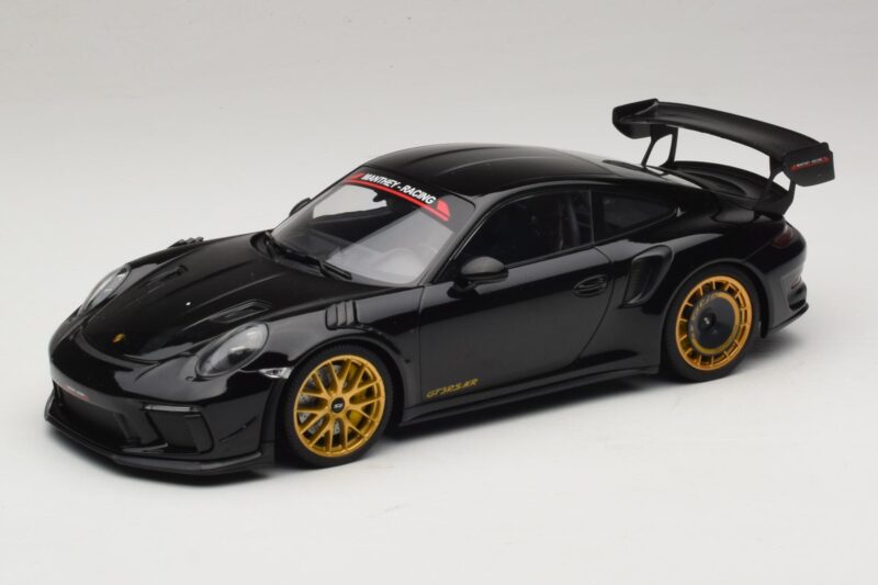 Porsche 911 992 GT3 RS Manthey Racing Μαύρο με Χρυσές Ζάντες Minichamps 1:18 MR-911-GT3RS-1804 Μέταλλο