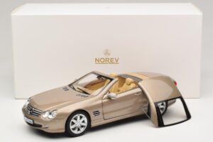 Mercedes SL500 R230 Travertine Beige Norev 1:18 183843 Μέταλλο - εικόνα 9 από 9