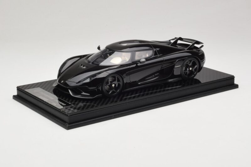 Koenigsegg Regera Μαύρο Πακέτο Άνθρακα Μπεζ Εσωτερικό FrontiArt 1:18 REMC042 Ρητίνη