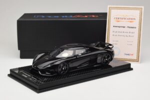 Koenigsegg Regera Μαύρο Πακέτο Άνθρακα Μπεζ Εσωτερικό FrontiArt 1:18 REMC042 Ρητίνη - εικόνα 7 από 7