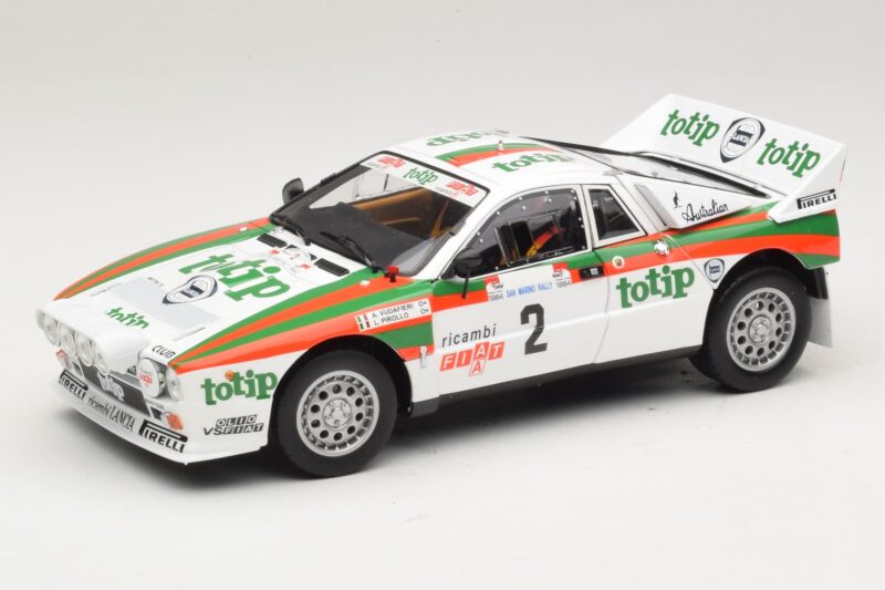 Lancia 037 #2 A. Bettega / M. Perissinot Rally San Marino 1984 Kyosho 1:18 08306F Μέταλλο
