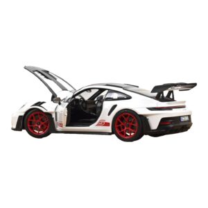 Porsche 911 992 GT3 RS Weissach Package Λευκό Pyro Red Norev 1:18 187373 Μέταλλο - εικόνα 2 από 3