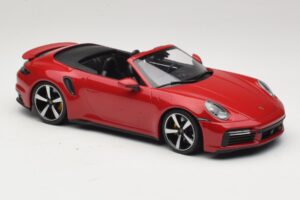 Porsche 911 992 Turbo S Καμπριολέ Σκούρο Κόκκινο Minichamps 1:18 PORSCHE007 Μέταλλο - εικόνα 4 από 6
