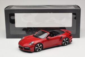 Porsche 911 992 Turbo S Καμπριολέ Σκούρο Κόκκινο Minichamps 1:18 PORSCHE007 Μέταλλο - εικόνα 6 από 6