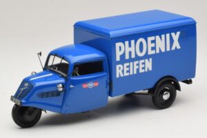 Tempo Hanseat Τρίτροχο Φορτηγάκι Phoenix Blue Minichamps 1:18 180099040 Μέταλλο