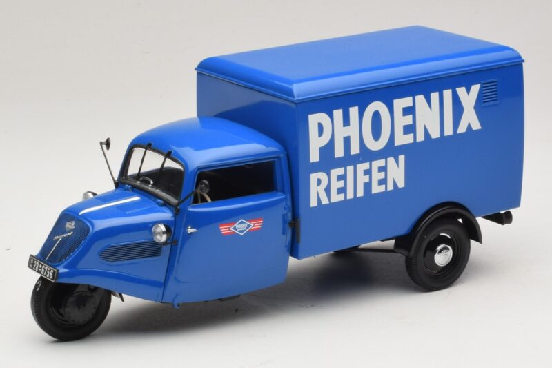 Tempo Hanseat Τρίτροχο Φορτηγάκι Phoenix Blue Minichamps 1:18 180099040 Μέταλλο