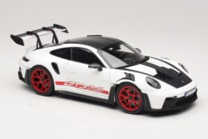Porsche 911 992 GT3 RS Weissach Package Λευκό Pyro Red Norev 1:18 187373 Μέταλλο - εικόνα 6 από 8