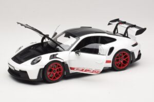 Porsche 911 992 GT3 RS Weissach Package Λευκό Pyro Red Norev 1:18 187373 Μέταλλο - εικόνα 3 από 8