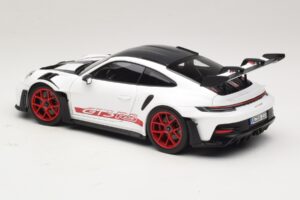 Porsche 911 992 GT3 RS Weissach Package Λευκό Pyro Red Norev 1:18 187373 Μέταλλο - εικόνα 7 από 8