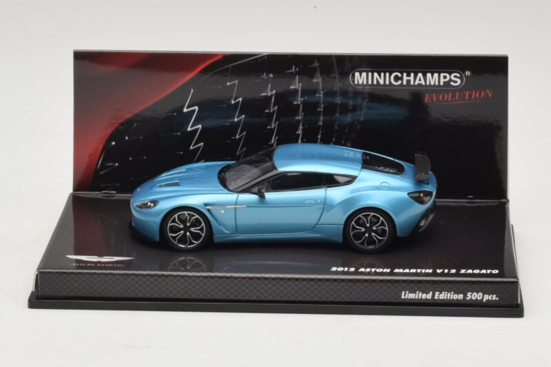 Aston Martin V12 Zagato Alba Blue Minichamps 1:43 437137222 Μέταλλο
