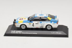Audi Quattro #4 S. Blomqvist / B. Cederberg Rally Sweden Winner 1982 Minichamps 1:43 430821904 Μέταλλο