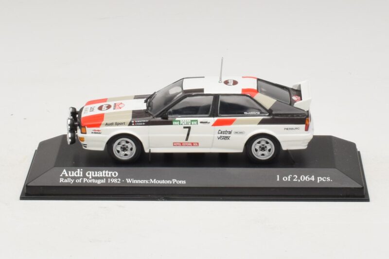 Audi Quattro #7 M. Mouton / F. Pons Pikes Peak International Hill Climb 1984 Minichamps 1:43 Audi Quattro #7 M. Mouton / F. Pons Pikes Peak International Hill Climb 1984 Minichamps 1:43 AUDI014 Μέταλλο