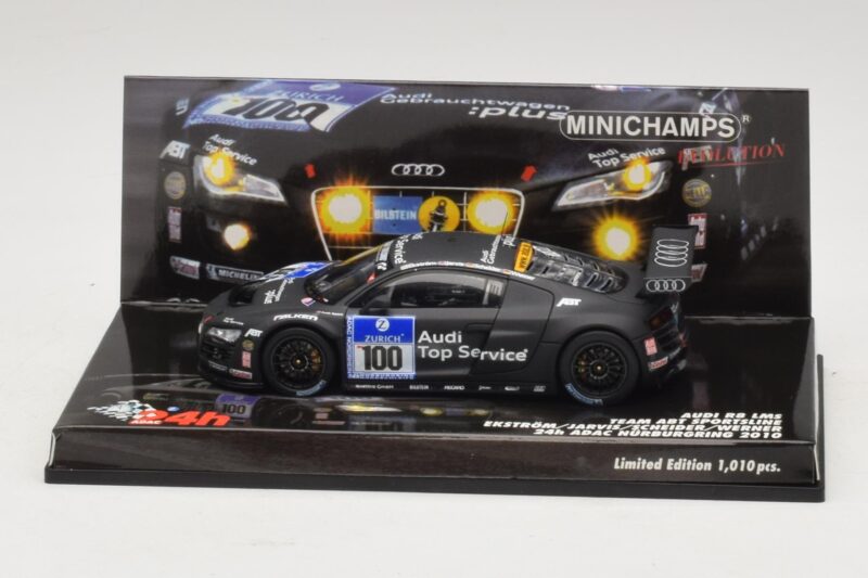 Audi R8 LMS GT3 #100 M. Ekstrom / O. Jarvis Abt Sportsline 24 Hours of Nurburgring 2010 Minichamps 1:43 437101900 Μέταλλο