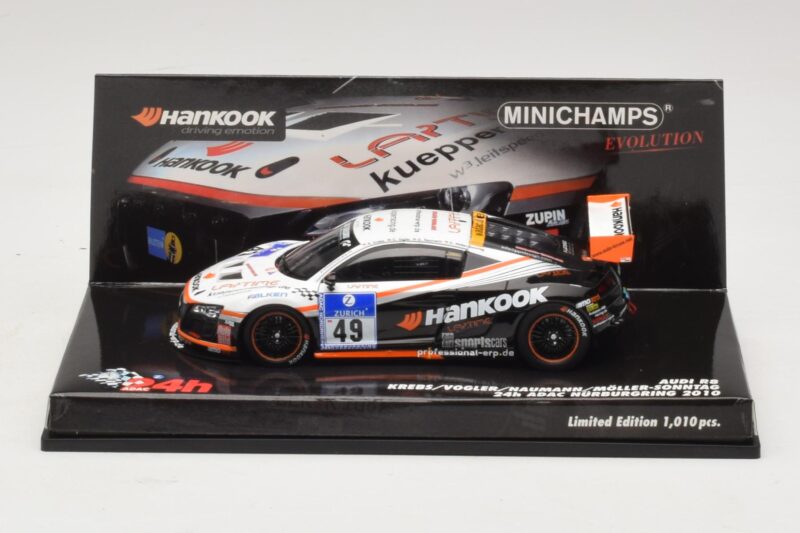 Audi R8 LMS GT3 #49 Krebs / Vogler Hankook 24 Hours of Nurburgring 2010 Minichamps 1:43 Audi R8 LMS GT3 #49 Krebs / Vogler Hankook 24 Hours of Nurburgring 2010 Minichamps 1:43 437101949 Μέταλλο