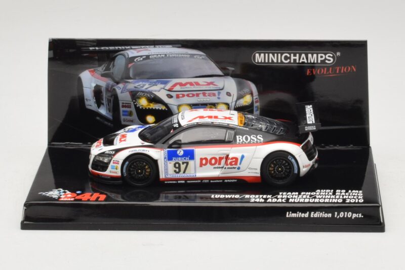 Audi R8 LMS GT3 #97 Phoenix Racing 24 Hours of Nurburgring 2010 Minichamps 1:43 Audi R8 LMS GT3 #97 Phoenix Racing 24 Hours of Nurburgring 2010 Minichamps 1:43 437101997 Μέταλλο